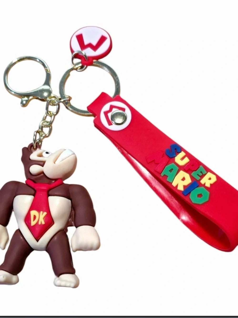 Donkey Kong Super Mario Keychain - Red Strap